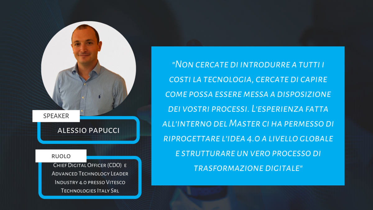 Use Case #3 – Vitesco Technologies Italy Smart Factory: il progetto di Alessio Papucci